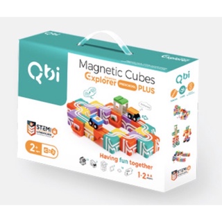 全新品 Qbi 益智磁吸積木軌道玩具 幼幼同樂組