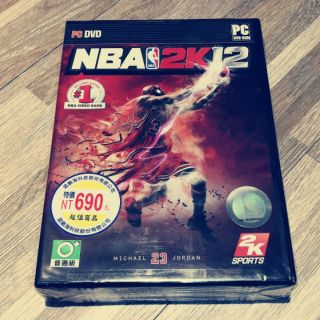 絕版 NBA 2K12 PC GAME 中文版電腦籃球遊戲全新未拆 有Michael Jordan林書豪 Kobe可以玩