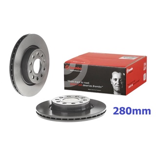 (VAG小賴汽車)Golf 5 6 Golf Plus Caddy 前 煞車盤 280mm Brembo 平面盤 全新