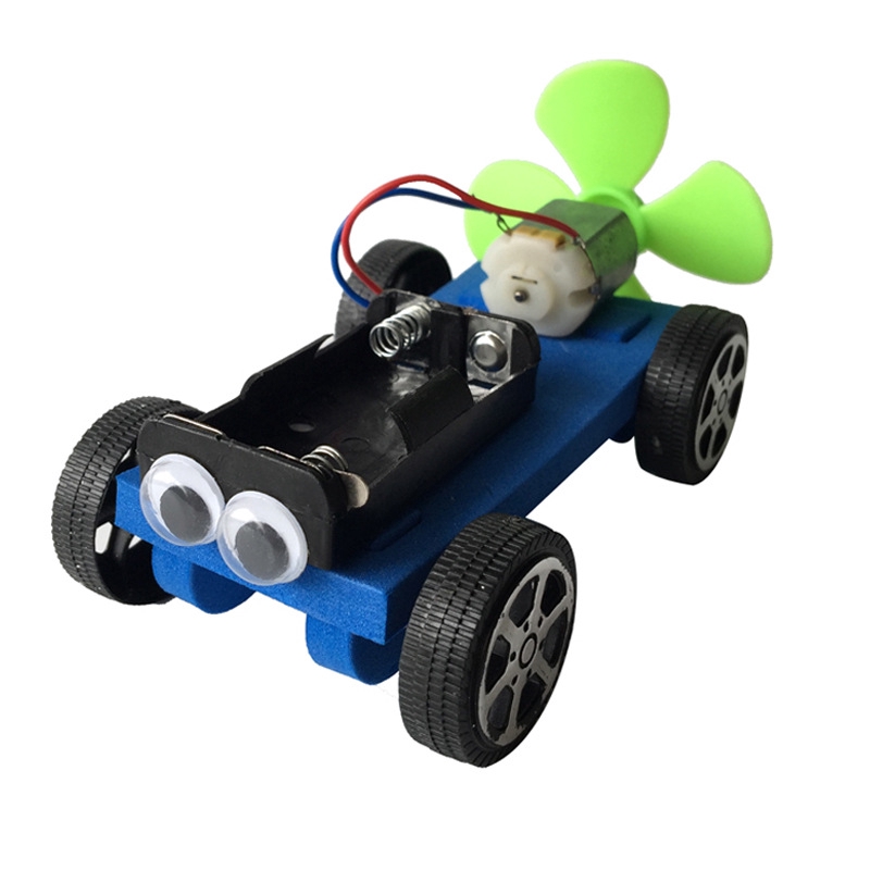 F1空氣動力車 科技小制作 材料科普模型 diiy 益智拼裝 創意玩具 物理實驗