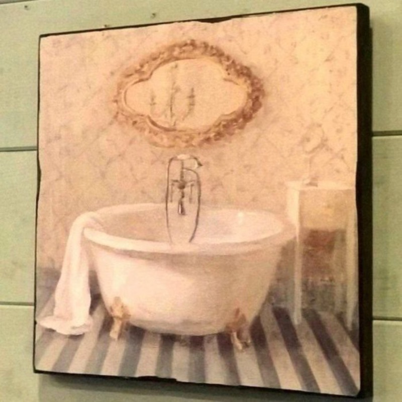 《齊洛瓦鄉村風雜貨》義大利仿舊 浴缸版畫 掛畫 居家裝飾