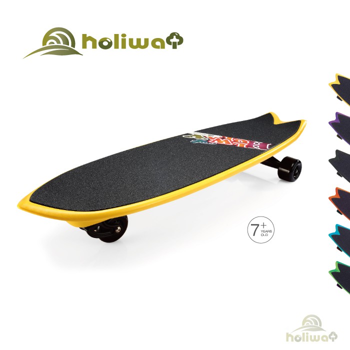 HOLIWAY哈樂維 三輪衝浪滑板 SURF SKATE(六色可選) 附背袋