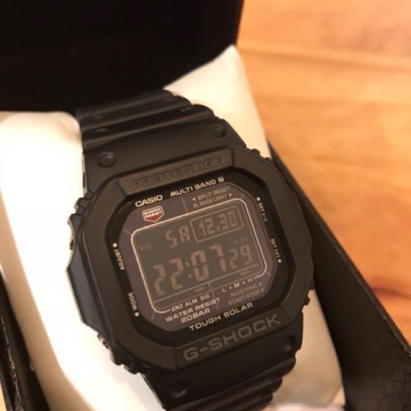 全新陳列品 🇯🇵 CASIO G-SHOCK GW-M5610 酷黑 6局電波太陽能錶