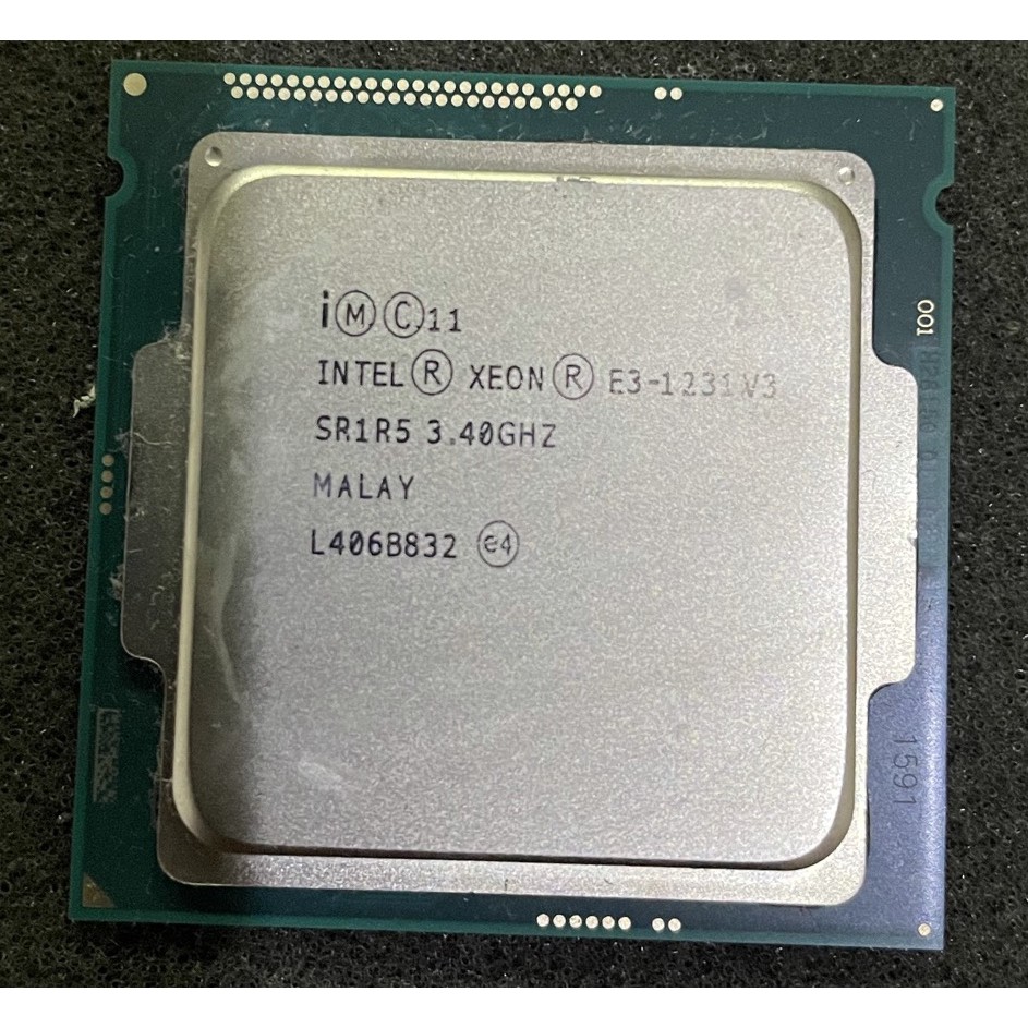 二手良品 INTEL CPU XEON E3-1231 v3 1150 處理器  四代 同 i7 4790 無內顯 版本