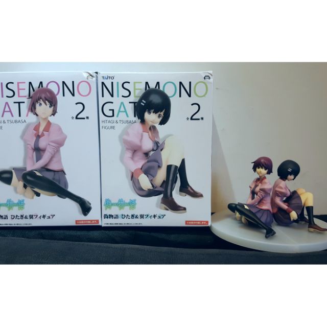 日版已拆2款合售 景品taito 非一番賞物語物語系列化物語黑貓戰場原黑儀羽川翼蟹學生服坐姿 蝦皮購物