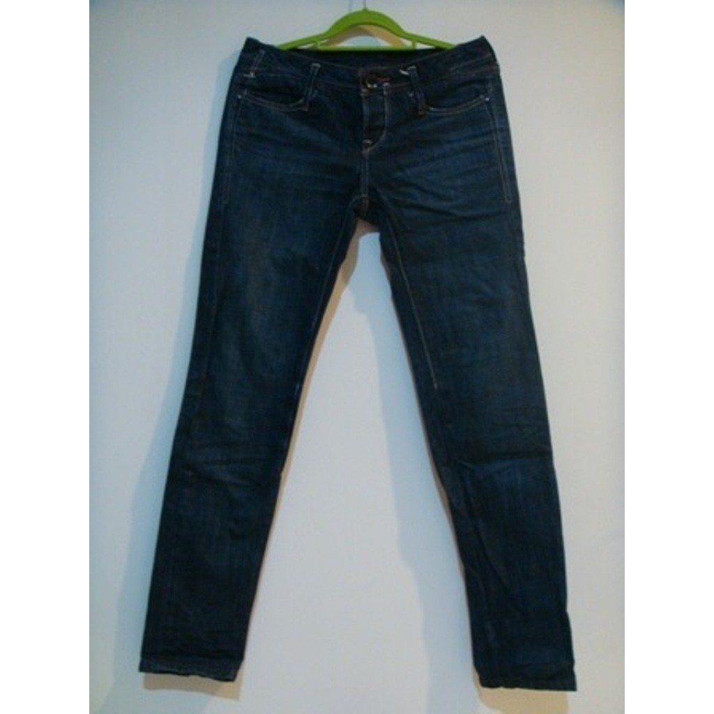 專櫃正品Levi's-顯瘦深藍窄管牛仔褲 26 (EDWIN、Lee、LBrappers、BOBSON、IBS)