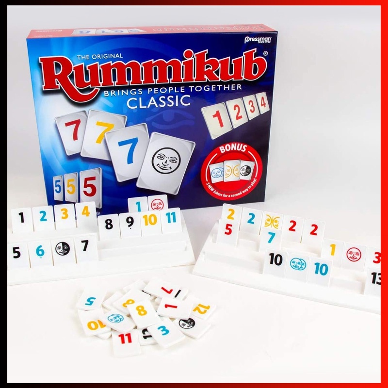 英文版以色列麻將 拉密牌 旅行小盒裝 Rummikub 快速出貨