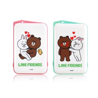 LINE FRIENDS 繽紛馬卡龍 電子式暖爐(綠 or 粉）