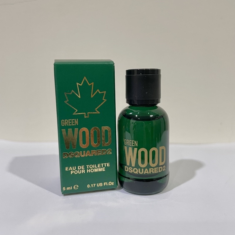 DSQUARED2 GREEN WOOD 心動綠 男性淡香水 5ml 小香