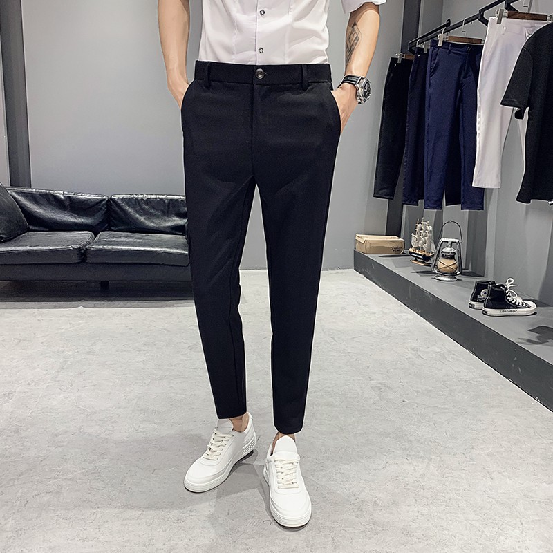 高仿錶加大碼西裝褲 男 九分褲男春夏休閑修身大碼男褲加肥加大直筒彈力西褲英倫風小腳褲 I 330244188 11212028583 Position 優惠推薦