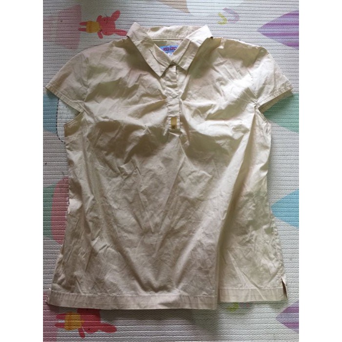 Kenzo junior 棉質卡及色短袖襯衫 16號