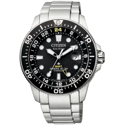 12期分期 【高雄時光鐘錶公司】CITIZEN 星辰錶 BJ7110-89E 限量 鈦 GMT光動能 潛水錶