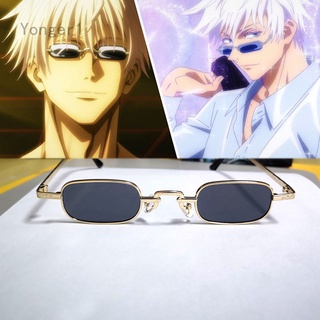 動漫 Jujutsu Kaisen 黑色眼鏡 Gojo Satoru Cosplay 眼鏡眼鏡服裝配飾道具