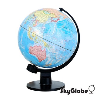 【SkyGlobe】12吋塑膠底座地球儀《泡泡生活》教學用 行政地圖