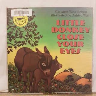 二手書📗英文繪本Little Donkey Close Your Eyes//Ashley Wolff//動物