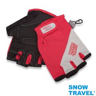 【SNOW TRAVEL雪之旅】台灣製 超抗UV冰涼降溫薄半指防滑手套.防震止滑單車手套.自行車手套.腳踏車手套