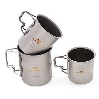AMG TITANIUM 水咖啡茶杯馬克杯輕便戶外野營背包徒步旅行炊具