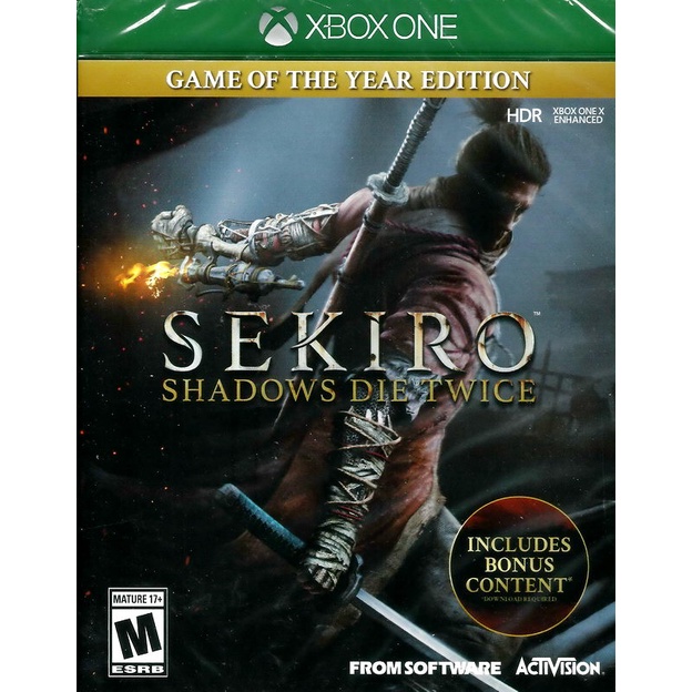 【全新未拆】XBOX ONE XBOXONE 隻狼 暗影雙死 SEKIRO 年度版 英文版【台中恐龍電玩】