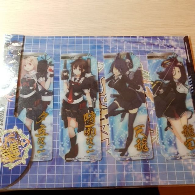 艦隊收藏書籤夕立改二時雨改二天龍龍田 蝦皮購物