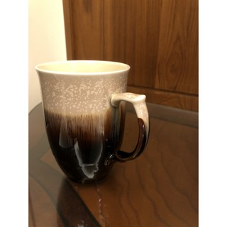 乾唐軒活瓷 - 雪晶馬克杯（上半部顏色茶褐色）茶杯 咖啡杯 水杯 (適合當送禮物禮品) 容量約 380ml