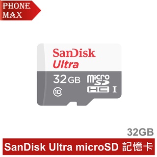 SanDisk Ultra microSD UHS-I 32GB記憶卡-白 (公司貨) 100MB/s