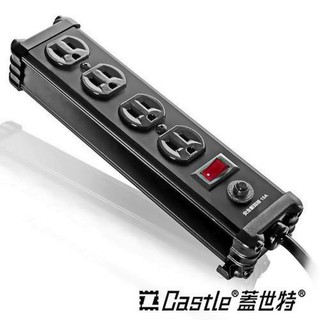 Castle 蓋世特 防火防雷電源突波保護插座 IA4 3孔/4座 延長線 3.6M 5M 10M 黑色 含蝦皮電子發票