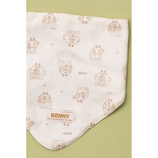 《喬喬媽咪》台灣Benny-三角巾-圍兜-貓頭鷹-有機棉系列