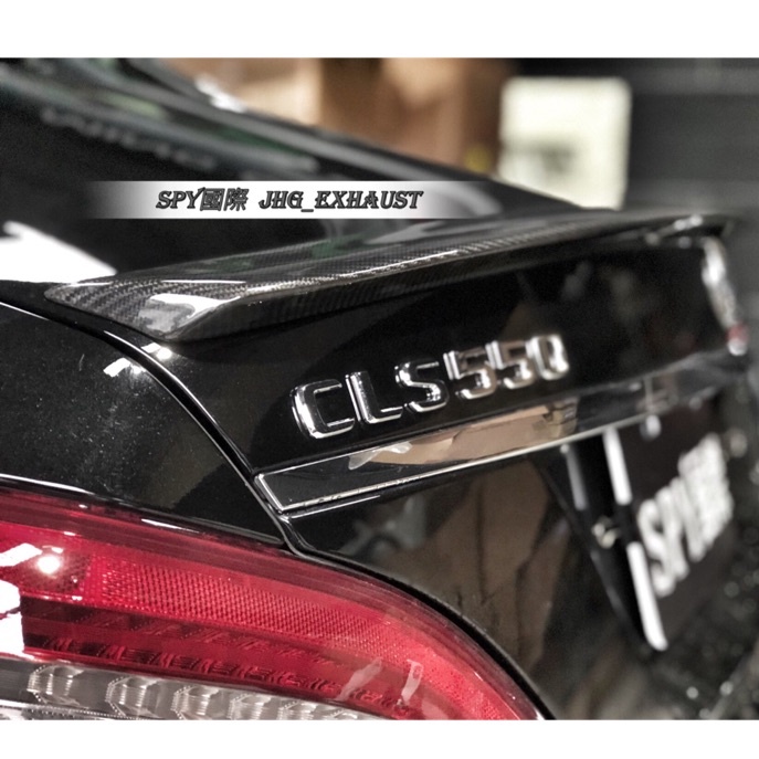 SPY國際 Benz W218 CLS350 550 63 AMG碳纖維尾翼