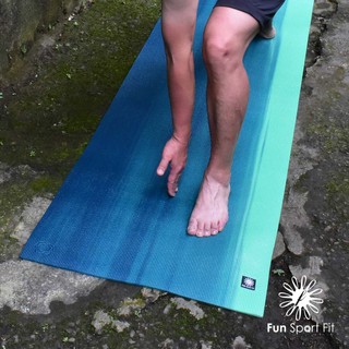 （羽球世家）Fun Sport雲之境-深呼吸專業瑜珈墊 6mm 漸層綠-附束背袋 運動墊/體適能墊/瑜伽墊