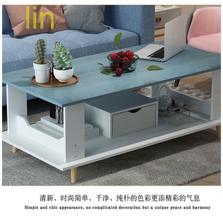 lin電視櫃茶几桌現代簡約客廳家用北歐簡易小戶型實木色