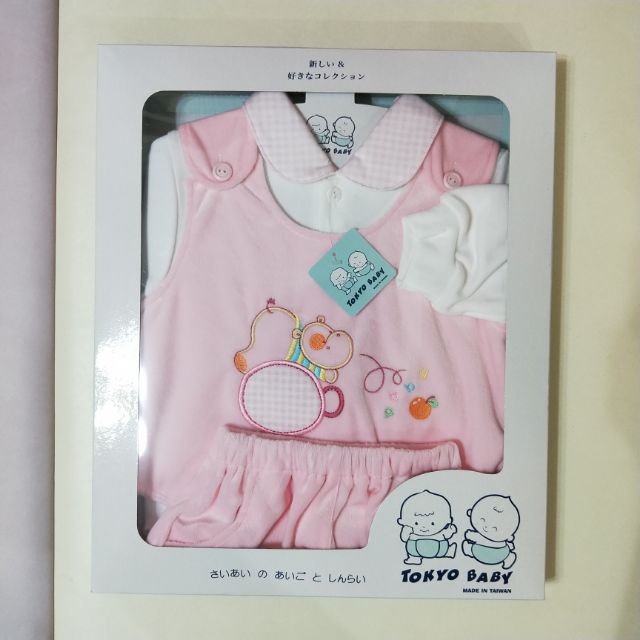 Tokyo baby 女寶寶長袖套裝 滿月禮盒 滿月禮