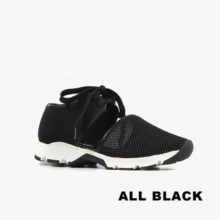 【ALL BLACK】Solid Mesh 多色網布休閒鞋(黑色)19-7722-91