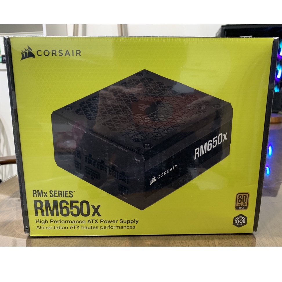 【全新未拆】海盜船 CORSAIR RM650X 金牌 全模組 650瓦 電源供應器 2021年款 十年保固