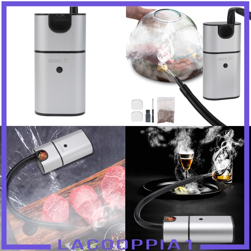 Lacooppia1 便攜式鋁合金煙熏機雞尾酒吸煙機食品吸煙機燒烤煙機 蝦皮購物