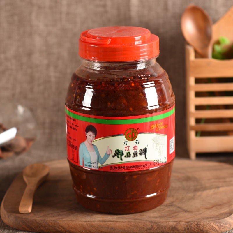 四川特產丹丹紅油郫縣豆瓣醬1.3kg川菜 調料豆瓣醬1.1kg 特價