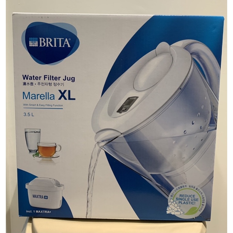 BRITA 馬利拉濾水壺XL 3.5公升 白色全新