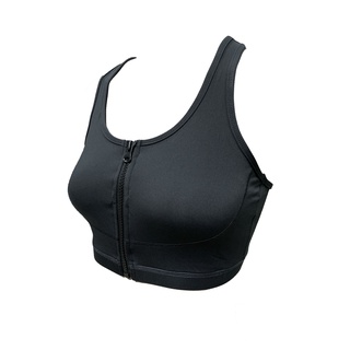 SOFO 運動內衣 拉鍊運動內衣 SPORTS BRA / 前開拉鍊款 健身 瑜珈 無鋼圈 高包覆 / 黑色 紫色 灰藍