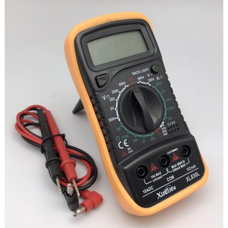 Xueliee牌XL830L數位三用電表，三位半顯示，夜光輔視，仿效美國名廠FLUKE萬用電錶防護膠套，安全便捷高效率！