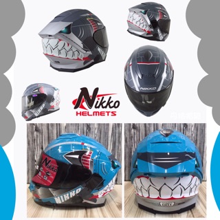 NIKKO N-806 夜光版鯊魚 雙鏡片 內墨鏡 全罩式安全帽