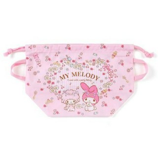 (特價)全新日本專櫃My Melody美樂蒂超可愛粉嫩芭蕾系列縮口便當袋/收納袋/萬用袋(日本製)