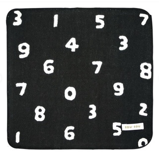 《現貨》日本正版 日本丸真 SOU SOU 京都 新和風 紗布 純棉 小方巾 數字 20x20 毛巾 手帕 方巾