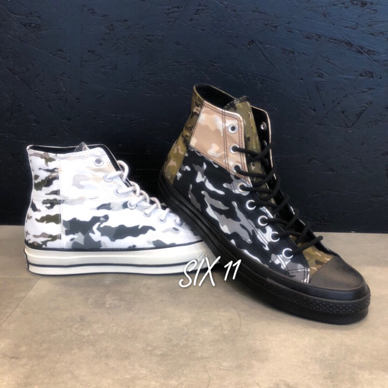 @SIX@CONVERSE CHUCK TAYLOR 1970 拼接 迷彩 黑綠 165912C 白卡其 165913C