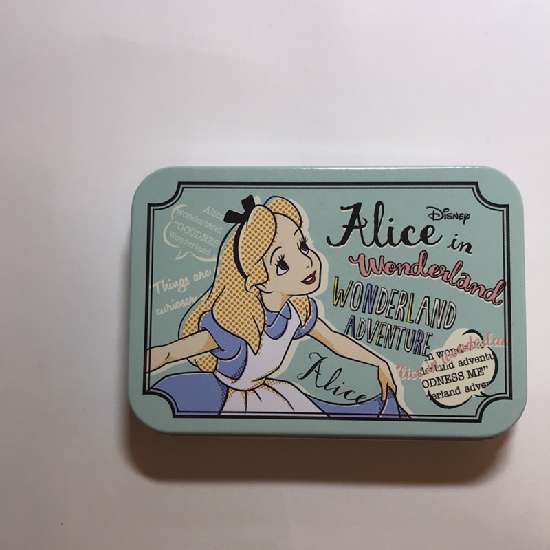 日本迪士尼Disney 愛麗絲夢遊仙境 Alice in wonderland 鐵盒 貼紙
