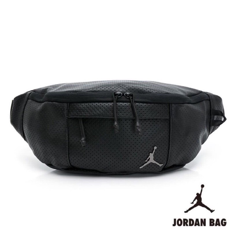 Nike JORDAN BAG 飛人喬登胸包 腰包 斜背包基本款 黑