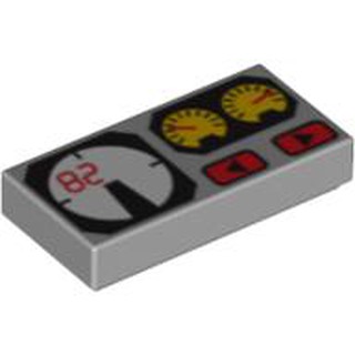 LEGO 樂高 零件 3069b 淺灰色 4227776 儀表板 Flat Tile 1X2 印刷 平滑 平板