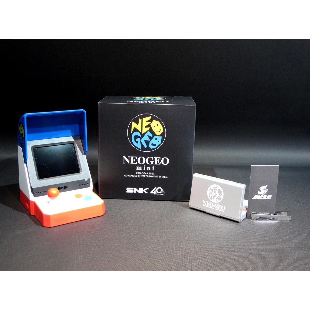 (參號倉庫) 現貨 日版 SNK NEOGEO mini 40週年紀念 迷你遊戲機 街機 + 名片盒