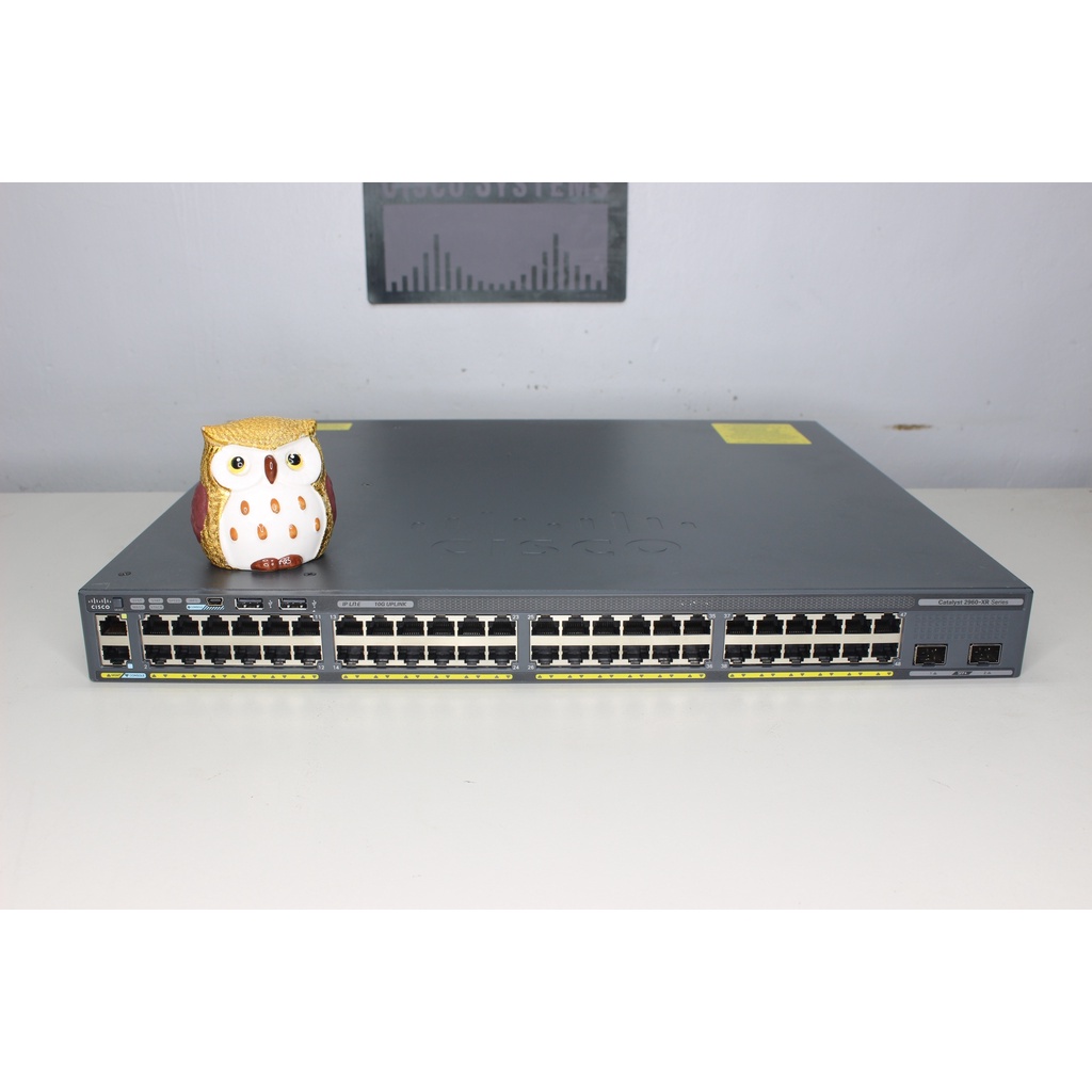 Cisco WS-C2960XR-48TD-I Switch 48 Port 2x 10G SFP+