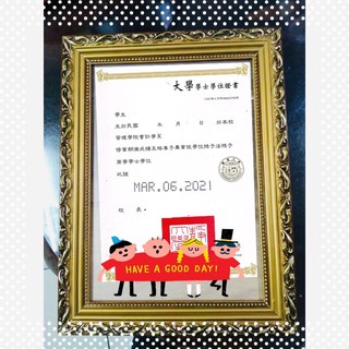 A3 畫框/金框/聘書框/獎狀框（貨號3505GL)