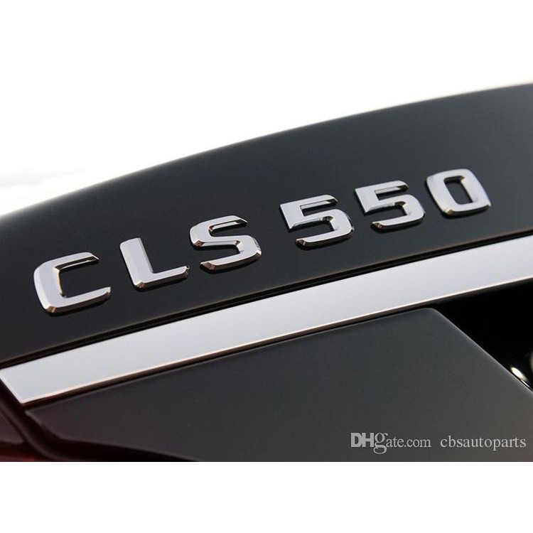 ~圓夢工廠~ Benz 賓士 2008~2014 CLS550 後車箱字貼 同原廠款式 鍍鉻銀 字體高度25mm