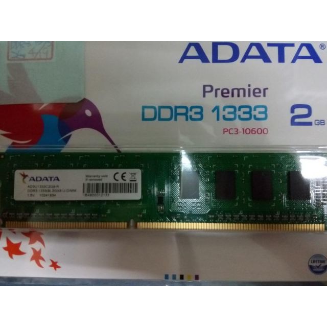 📦3H內出貨📦威剛 ADATA. DDR3-1333 2GB雙面  全新品